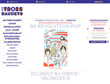 Tablet Screenshot of lestroisbaudets.com